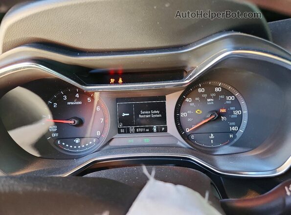 KL79MRSL4MB122293 2021 CHEVROLET TRAILBLAZER Blue Instrument cluster view