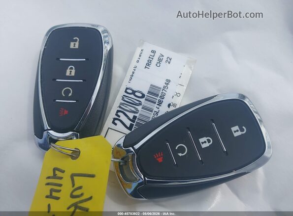 KL79MRSL4NB007548 2022 CHEVROLET TRAILBLAZER Черный Вид панели приборов