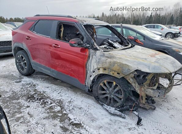 KL79MRSL7MB039442 2021 CHEVROLET TRAILBLAZER Бордовый Передняя правая четверть
