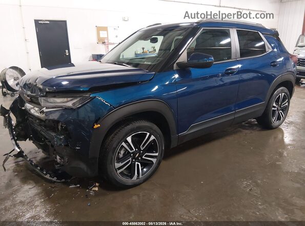 KL79MRSL7MB138410 2021 CHEVROLET TRAILBLAZER Blue Vista tres cuartos delantera izquierda
