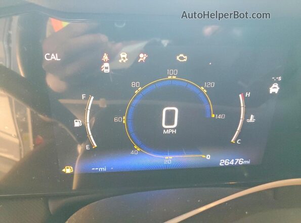 KL79MRSL7RB084128 2024 CHEVROLET TRAILBLAZER Gray Вид щитка приладів