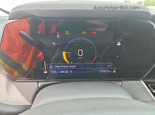 KL79MRSL7SB191685 2025 CHEVROLET TRAILBLAZER Белый Вид щитка приборов