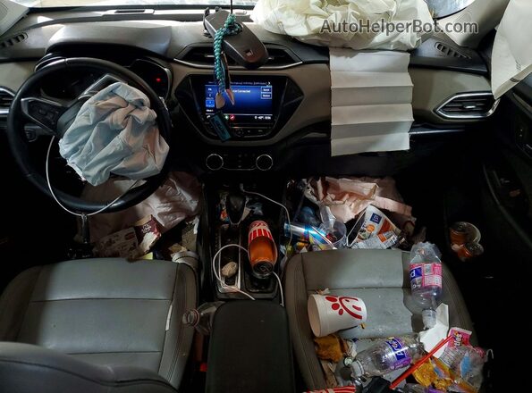 KL79MRSL8MB015702 2021 CHEVROLET TRAILBLAZER Серый Вид панели приборов