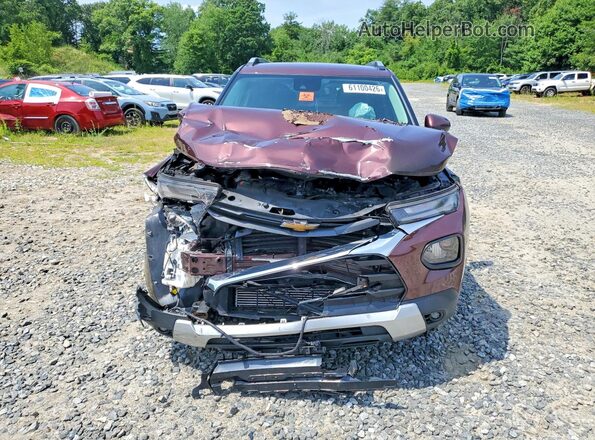 KL79MRSL9PB081504 2023 CHEVROLET TRAILBLAZER Maroon Вид спереду