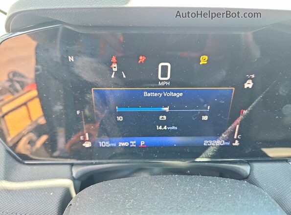 KL79MRSL9SB140334 2025 CHEVROLET TRAILBLAZER Серебряный Вид щитка приборов