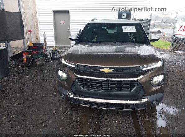 KL79MSSL3MB140596 2021 CHEVROLET TRAILBLAZER Brown Widok zestawu wskaźników