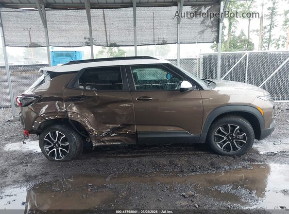 KL79MSSL3MB140596 2021 CHEVROLET TRAILBLAZER Brown Widok wnętrza z tyłu
