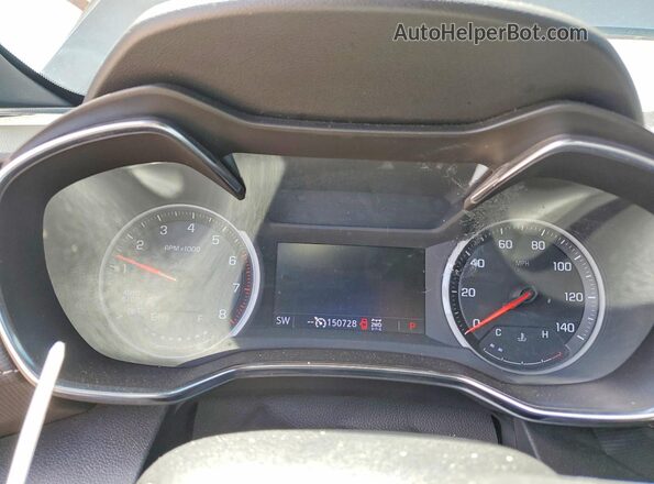 KL79MSSL7MB034670 2021 CHEVROLET TRAILBLAZER Gray ხელსაწყოთა პანელის ხედი