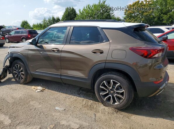 KL79MSSLXNB107368 2022 CHEVROLET TRAILBLAZER Brown Trasero izquierdo