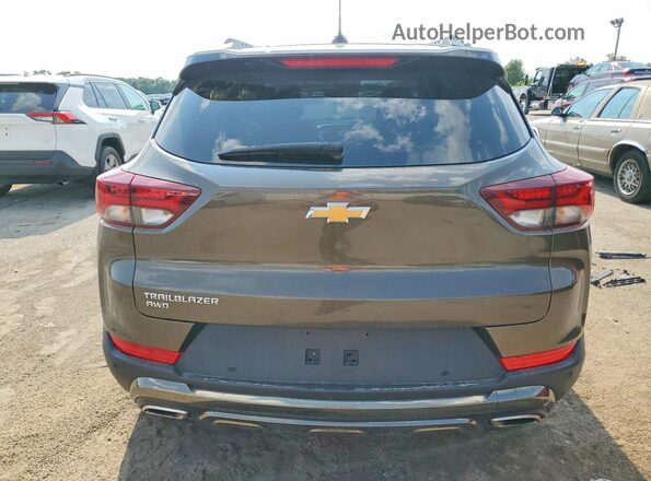 KL79MSSLXNB107368 2022 CHEVROLET TRAILBLAZER Brown Vista trasera
