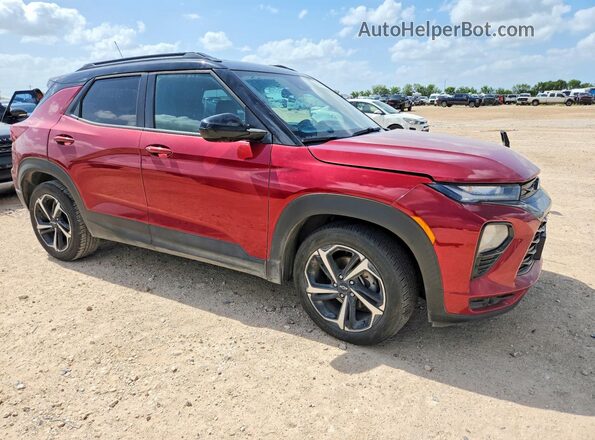 KL79MTSL0MB013066 2021 CHEVROLET TRAILBLAZER Burgundy Przód prawy