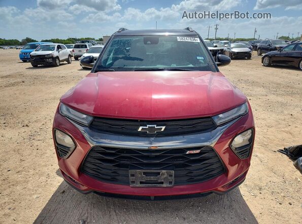 KL79MTSL0MB013066 2021 CHEVROLET TRAILBLAZER Burgundy Widok z przodu