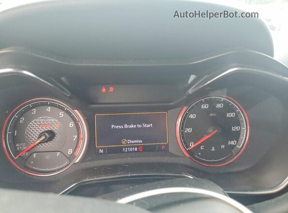 KL79MTSL2MB005082 2021 CHEVROLET TRAILBLAZER Серый Вид щитка приборов