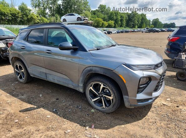 KL79MTSL2MB062415 2021 CHEVROLET TRAILBLAZER Gray Przód prawy