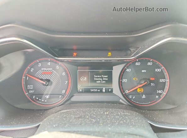 KL79MTSL2MB062415 2021 CHEVROLET TRAILBLAZER Gray Widok zestawu wskaźników