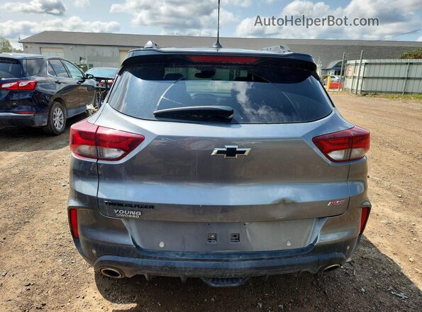 KL79MTSL2MB062415 2021 CHEVROLET TRAILBLAZER Gray Widok z tyłu
