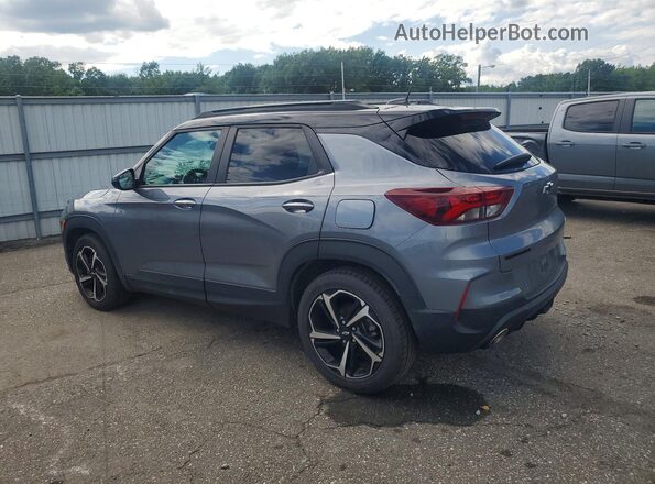 KL79MTSL2MB090666 2021 CHEVROLET TRAILBLAZER Серый Задняя левая четверть
