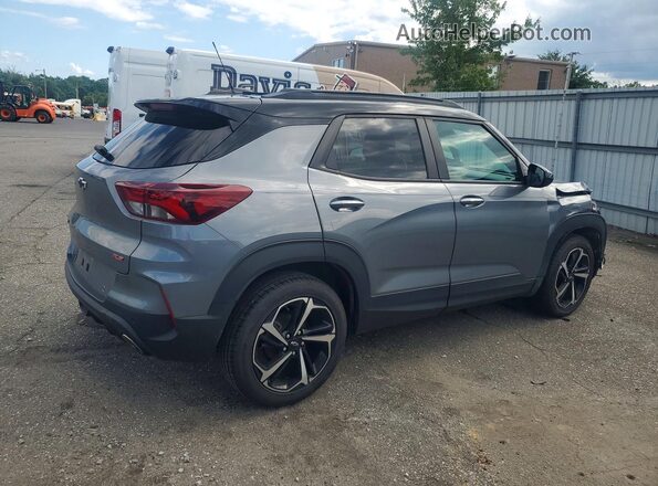 KL79MTSL2MB090666 2021 CHEVROLET TRAILBLAZER Серый Задняя правая четверть