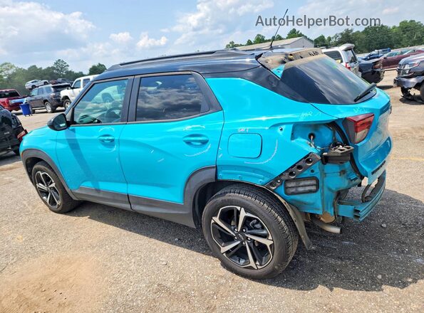 KL79MTSL2MB107224 2021 CHEVROLET TRAILBLAZER Turquoise Задня ліва чверть