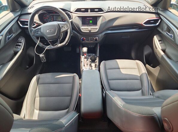 KL79MTSL2MB107224 2021 CHEVROLET TRAILBLAZER Turquoise Вид панелі приладів