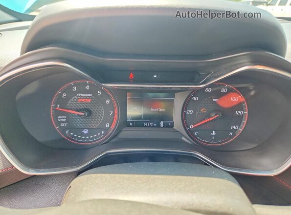 KL79MTSL2MB107224 2021 CHEVROLET TRAILBLAZER Turquoise Вид щитка приладів