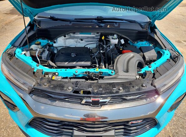 KL79MTSL2MB107224 2021 CHEVROLET TRAILBLAZER Turquoise Вид задньої частини салону