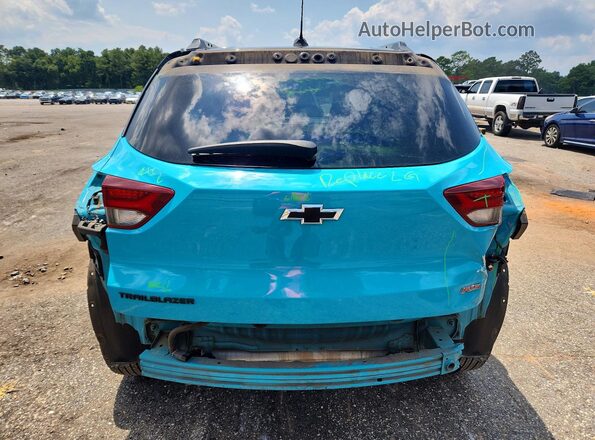KL79MTSL2MB107224 2021 CHEVROLET TRAILBLAZER Turquoise Вид ззаду