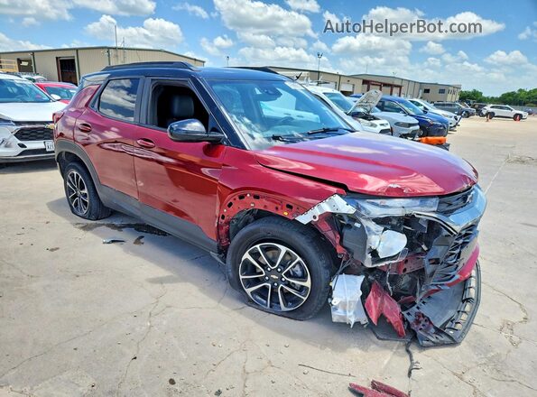 KL79MTSL3NB019798 2022 CHEVROLET TRAILBLAZER Красный Передняя правая четверть