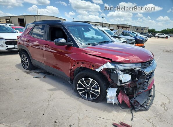 KL79MTSL3NB019798 2022 CHEVROLET TRAILBLAZER Красный Панорамный вид салона 360°