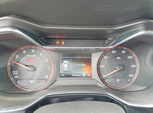 KL79MTSL3NB062828 2022 CHEVROLET TRAILBLAZER Black Widok zestawu wskaźników