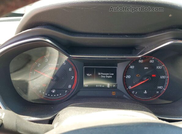 KL79MTSL3NB073392 2022 CHEVROLET TRAILBLAZER Красный Вид щитка приборов