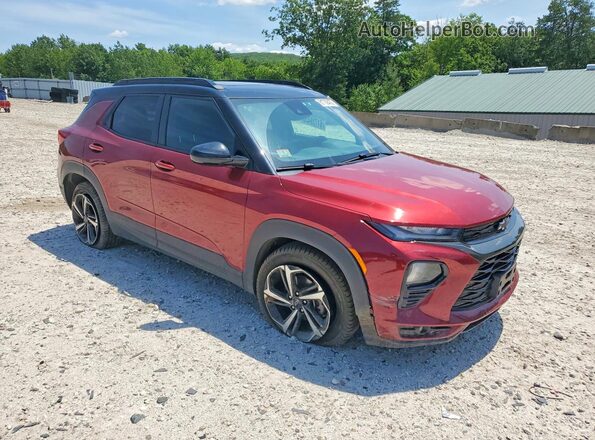KL79MTSL3NB073392 2022 CHEVROLET TRAILBLAZER Красный Передняя правая четверть