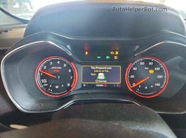 KL79MTSL4MB074145 2021 CHEVROLET TRAILBLAZER White ხელსაწყოთა პანელის ხედი