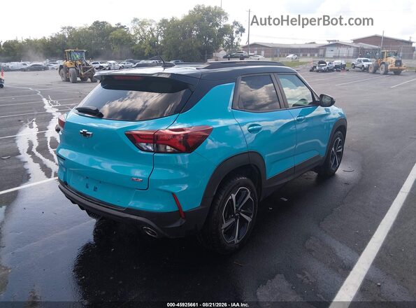 KL79MTSL4MB086375 2021 CHEVROLET TRAILBLAZER Teal Tył prawy
