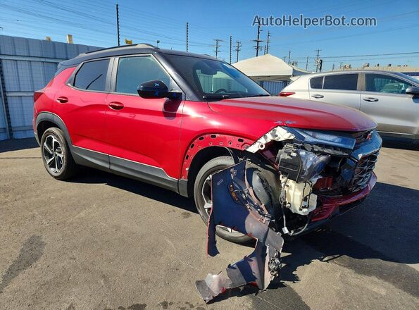 KL79MTSL4MB148132 2021 CHEVROLET TRAILBLAZER Red Delantero derecho