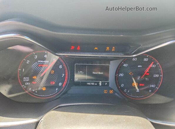 KL79MTSL4NB038196 2022 CHEVROLET TRAILBLAZER White ხელსაწყოთა პანელის ხედი