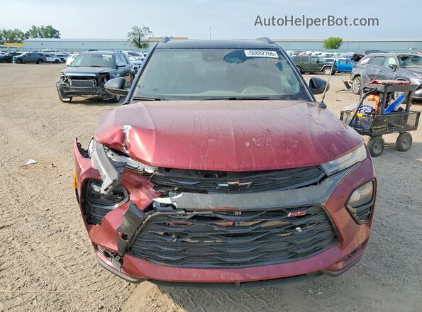 KL79MTSL4NB080982 2022 CHEVROLET TRAILBLAZER Burgundy Դիմացի տեսք