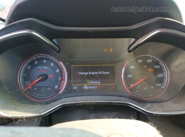 KL79MTSL4NB080982 2022 CHEVROLET TRAILBLAZER Burgundy Սարքավորումների վահանակի տեսք