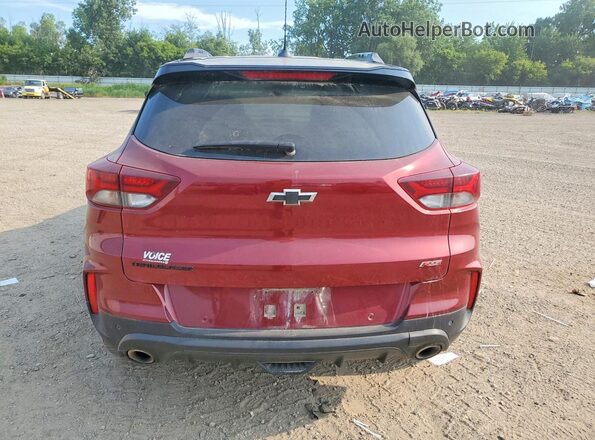KL79MTSL4NB080982 2022 CHEVROLET TRAILBLAZER Burgundy Հետևի տեսք