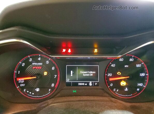 KL79MTSL6MB017865 2021 CHEVROLET TRAILBLAZER Red Widok zestawu wskaźników