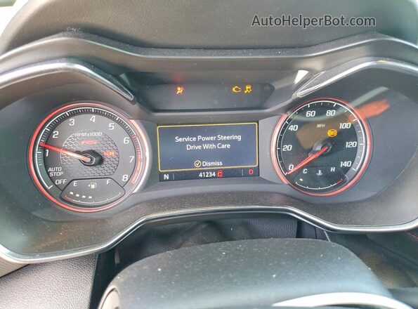KL79MTSL6MB053815 2021 CHEVROLET TRAILBLAZER Red Instrument cluster view