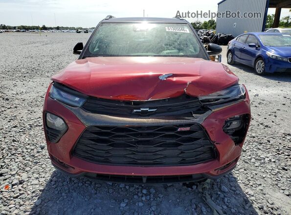 KL79MTSL6MB053815 2021 CHEVROLET TRAILBLAZER Red Front view