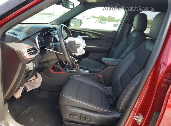 KL79MTSL6MB053815 2021 CHEVROLET TRAILBLAZER Red Front interior view