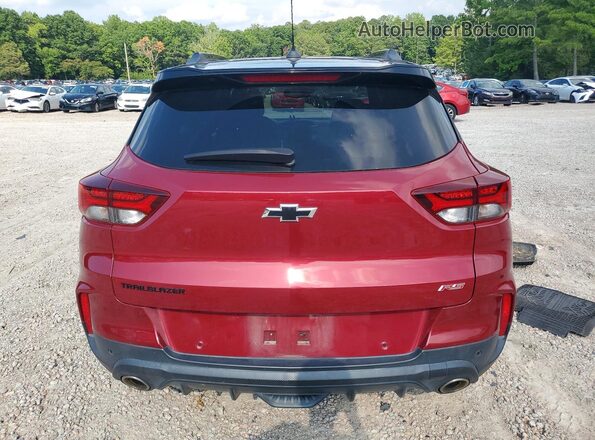 KL79MTSL6MB068766 2021 CHEVROLET TRAILBLAZER Red Vista trasera