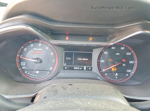 KL79MTSL6MB068766 2021 CHEVROLET TRAILBLAZER Red Vista del cuadro de instrumentos