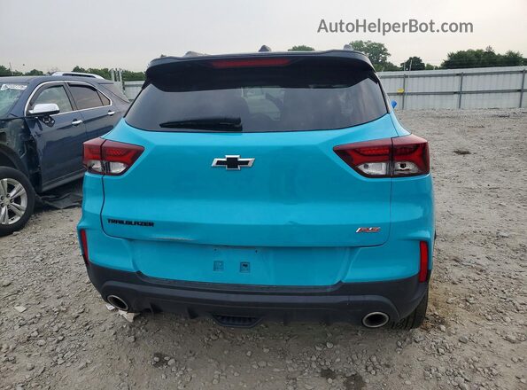 KL79MTSL6NB067344 2022 CHEVROLET TRAILBLAZER Turquoise Widok z tyłu