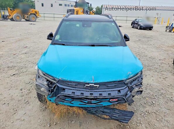 KL79MTSL6NB067344 2022 CHEVROLET TRAILBLAZER Turquoise Widok z przodu