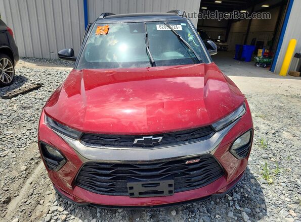 KL79MTSL6NB068154 2022 CHEVROLET TRAILBLAZER Burgundy Դիմացի տեսք