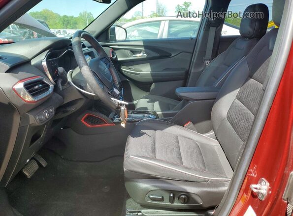 KL79MTSL7NB110704 2022 CHEVROLET TRAILBLAZER Maroon Widok wnętrza z przodu