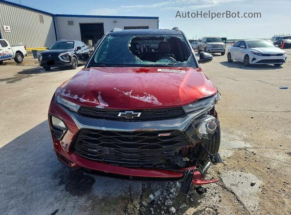 KL79MTSL7PB100158 2023 CHEVROLET TRAILBLAZER Burgundy Vista frontal